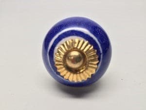 Drawer Pull Blue and Gold