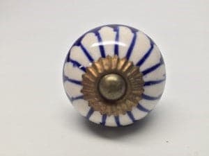 White and  Gold Drawer Pull